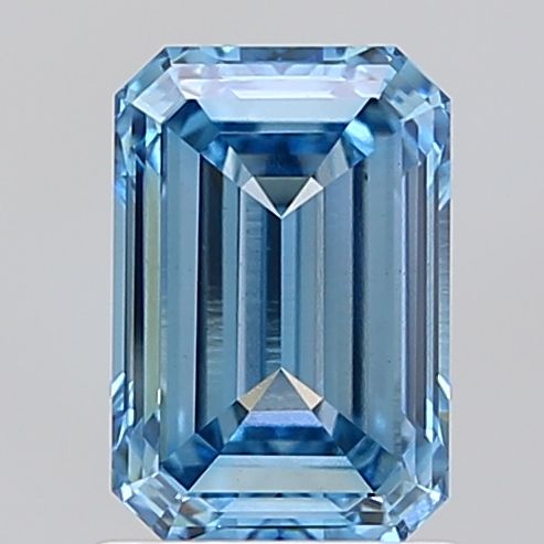 Lab-Grown Emerald Diamond - 1.55 Carats, Fancy Vivid Blue Color, VS1 Clarity - Certified by IGI - Report Number: LG687511029