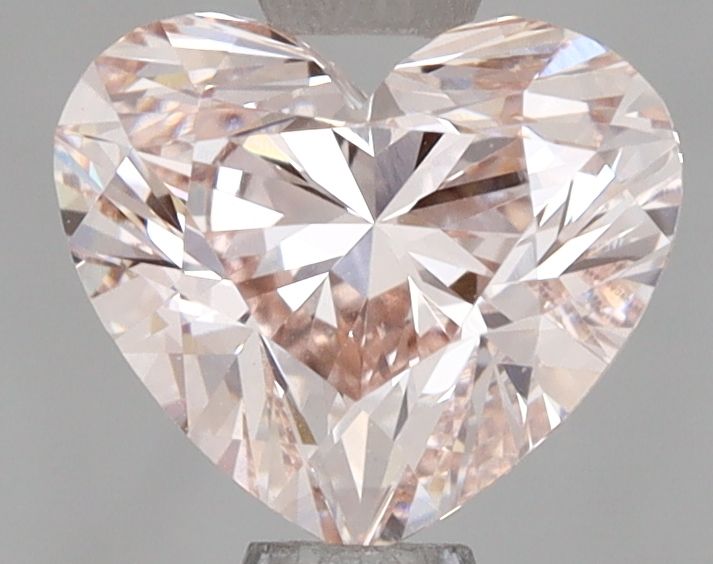 Lab-Grown Heart Diamond - 1.1 Carats, Fancy Pink Color, VVS2 Clarity - Certified by IGI - Report Number: LG645409510