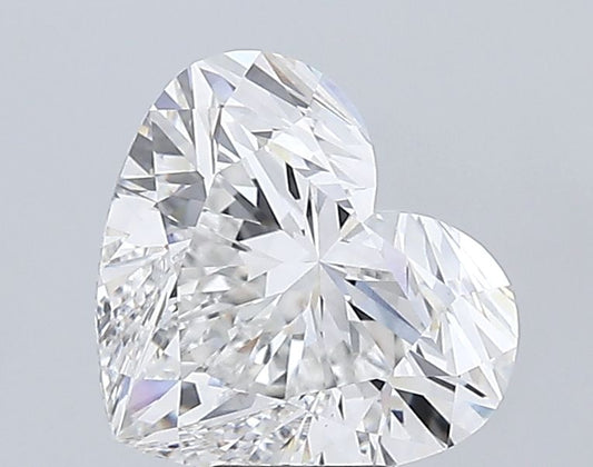 Lab-Grown Heart Diamond - 7.02 Carats, F Color, VS1 Clarity - Certified by IGI - Report Number: LG677558885