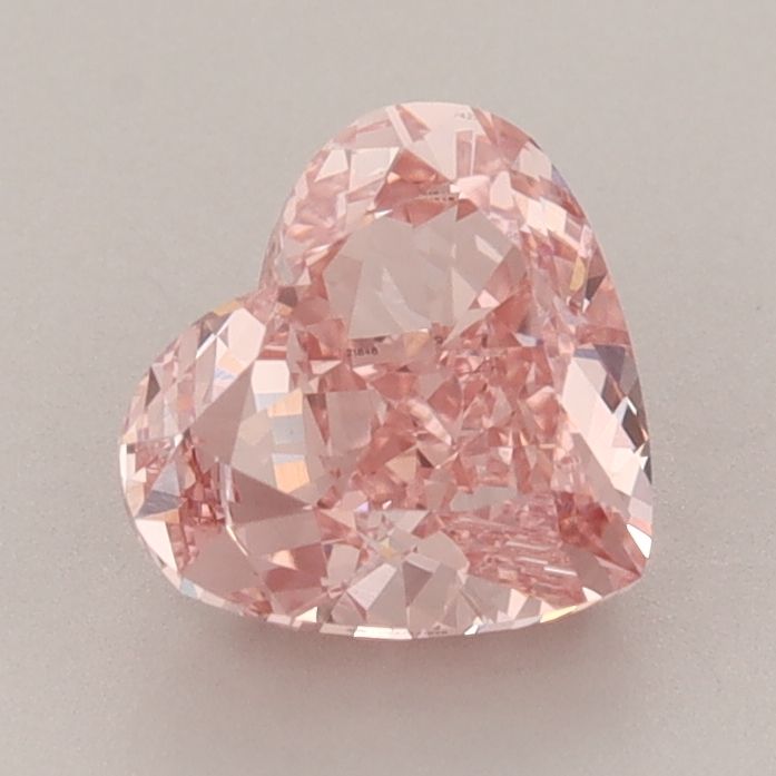 Lab-Grown Heart Diamond - 1.52 Carats, Fancy Vivid Pink Color, VVS2 Clarity - Certified by IGI - Report Number: LG647421848