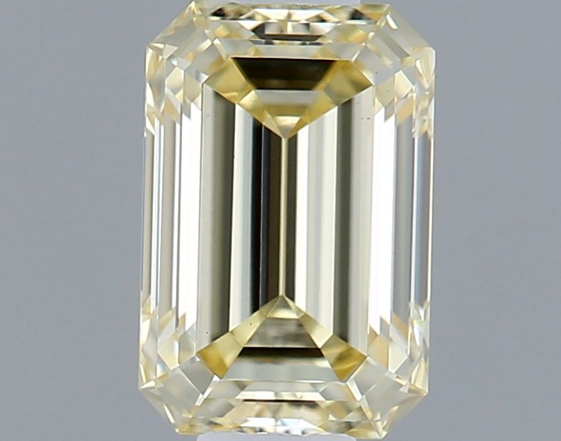 Lab-Grown Emerald Diamond - 0.55 Carats, Fancy Intense Yellow Color, VS1 Clarity - Certified by IGI - Report Number: LG637438859