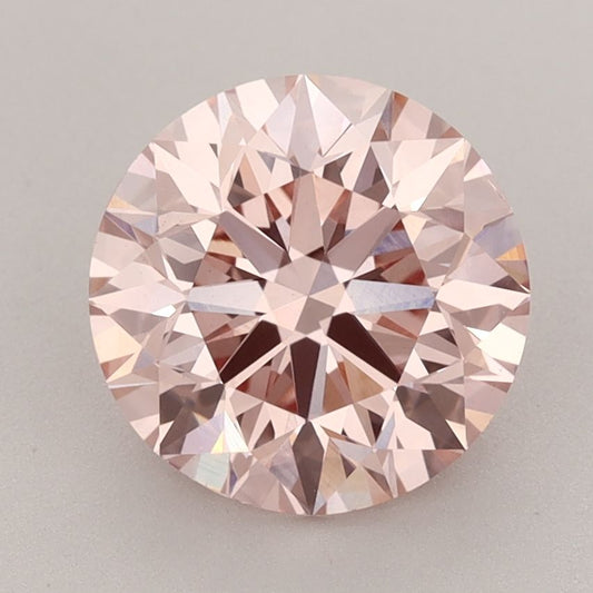 Lab-Grown Round Diamond - 3.0 Carats, Fancy Intense Pink Color, VS1 Clarity - Certified by IGI - Report Number: LG616408242