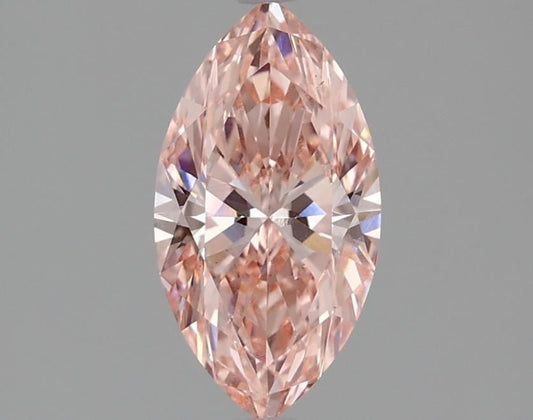 Lab-Grown Marquise Diamond - 1.01 Carats, Fancy Intense Pink Color, VS1 Clarity - Certified by IGI - Report Number: LG584354661