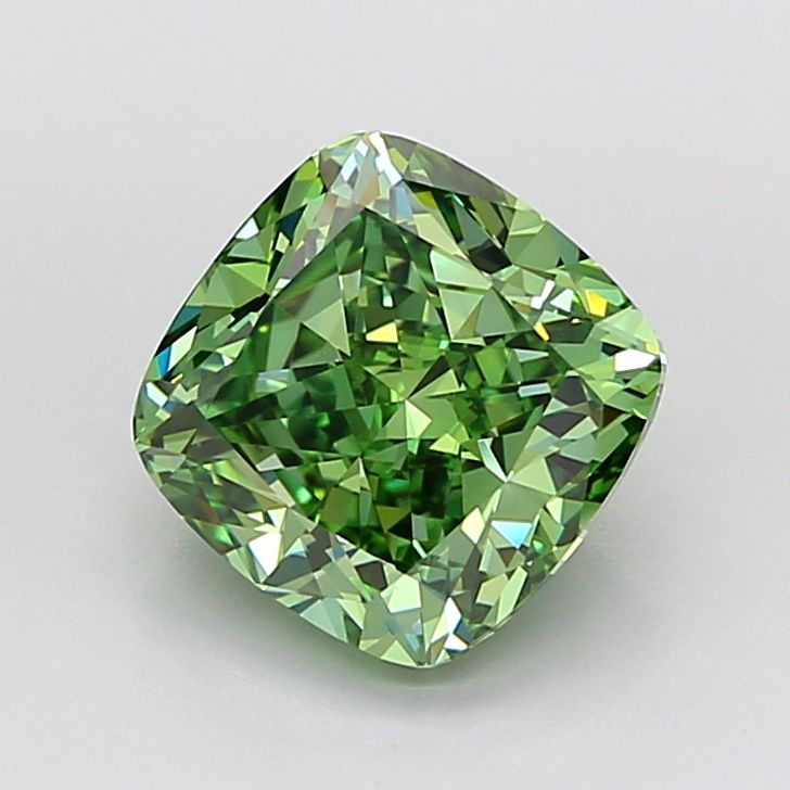 Cushion Modified 3.5ct Fancy Vivid Green VVS2 - Cut • IGI • LG760569969
