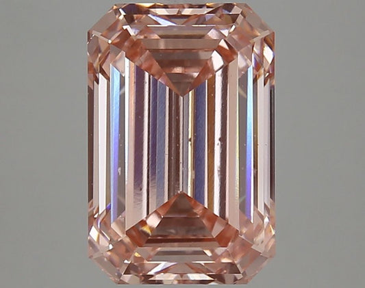 Lab-Grown Emerald Diamond - 4.79 Carats, Fancy Intense Pink Color, VS2 Clarity - Certified by IGI - Report Number: LG633483286