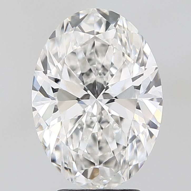 Lab-Grown Oval Diamond - 4.0 Carats, F Color, VVS2 Clarity - Certified by IGI - Report Number: LG687584578
