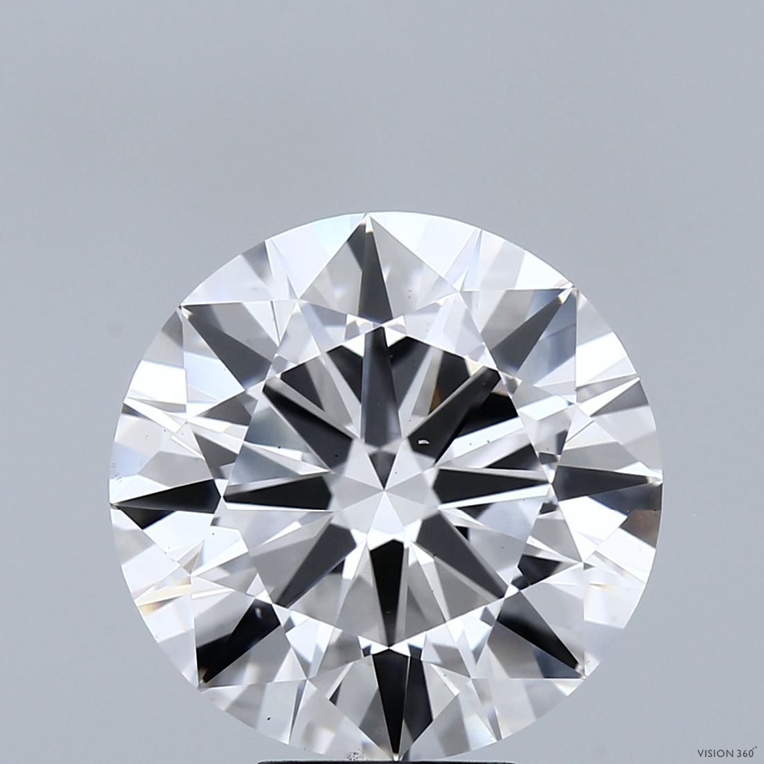Lab-Grown Round Diamond - 7.02 Carats, F Color, VS1 Clarity - Certified by IGI - Report Number: LG681555265