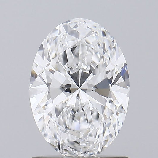 Lab-Grown Oval Diamond - 0.98 Carats, D Color, VVS2 Clarity - Certified by IGI - Report Number: LG618414218