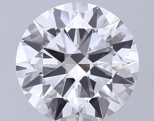 Lab-Grown Round Diamond - 8.03 Carats, F Color, VS1 Clarity - Certified by IGI - Report Number: LG690511464