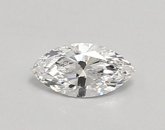Lab-Grown Marquise Diamond - 0.34 Carats, D Color, VS2 Clarity - Certified by IGI - Report Number: LG670426460