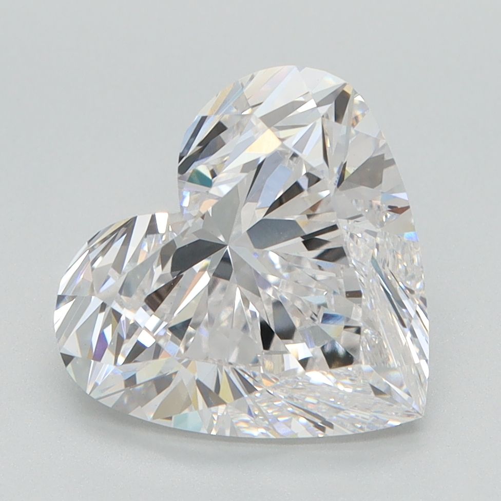 Lab-Grown Heart Diamond - 3.5 Carats, E Color, VVS2 Clarity - Certified by IGI - Report Number: LG629471395