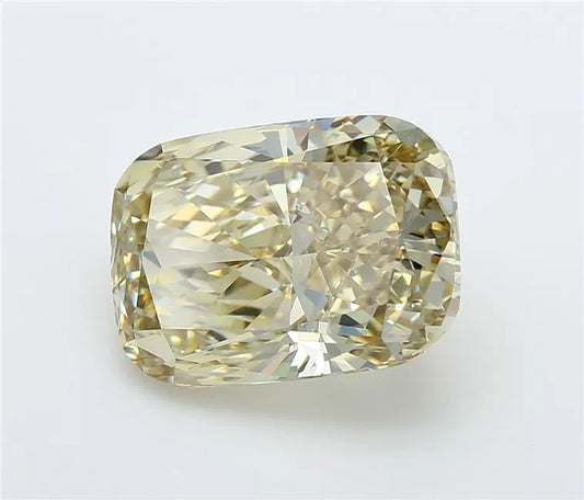 6.28ct Cushion modified Lab Grown Diamond (Colour Fancy Yellow, Clarity VVS2, IGI Certified)