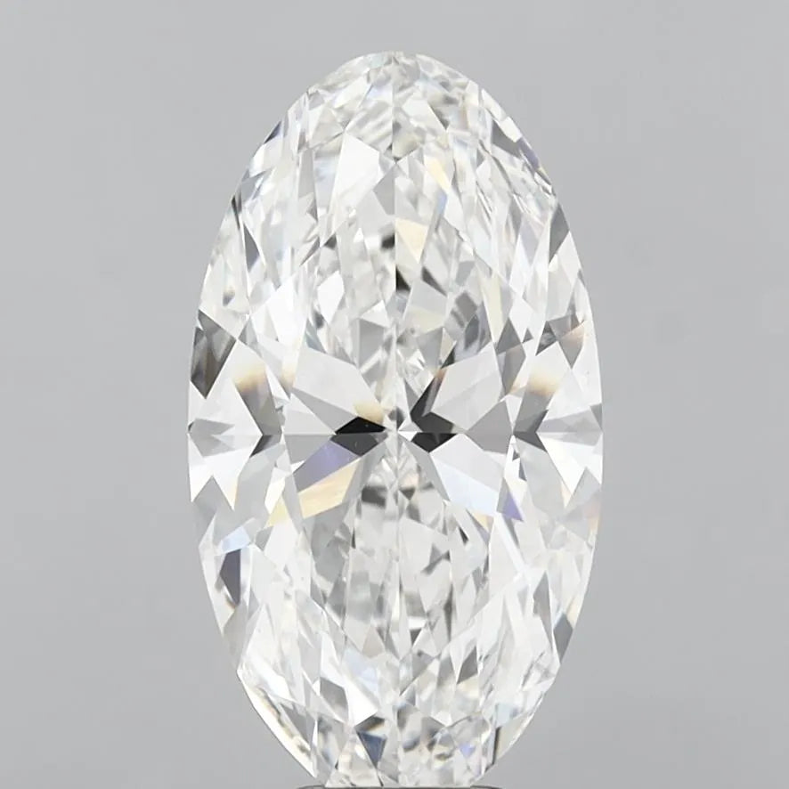 6.50ct Oval Lab Grown Diamond (Colour F, Clarity VVS2, IGI Certified)