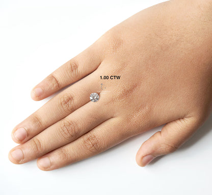 IGI Certified Round Lab Grown Diamond – D–E Color, VS1+ Clarity, Excellent Cut (1ct–4ct)