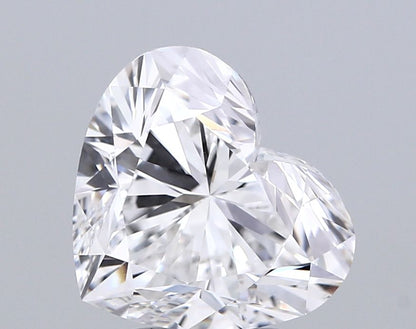Lab-Grown Heart Diamond - 3.52 Carats, E Color, VVS2 Clarity - Certified by IGI - Report Number: LG678518075