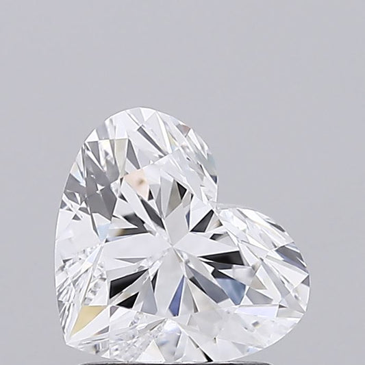 Lab-Grown Heart Diamond - 1.45 Carats, D Color, VVS2 Clarity - Certified by IGI - Report Number: LG632447038