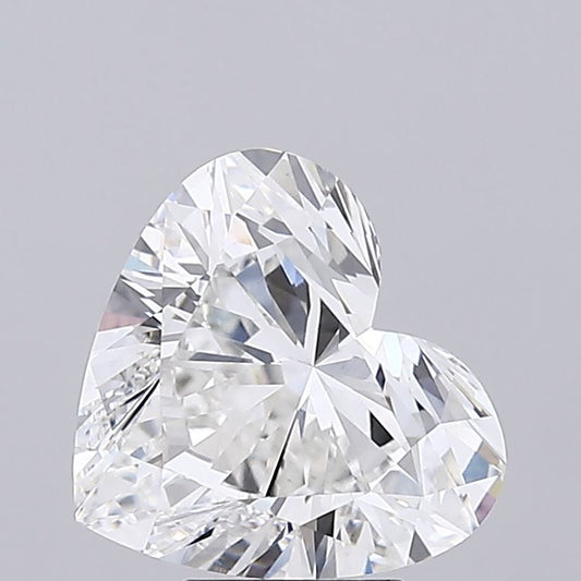 Lab-Grown Heart Diamond - 4.5 Carats, F Color, VVS2 Clarity - Certified by IGI - Report Number: LG692540765