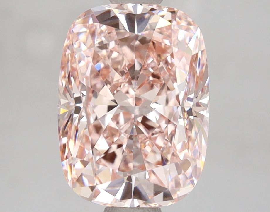 Lab-Grown Cushion Diamond - 2.57 Carats, Fancy Intense Pink Color, VVS2 Clarity - Certified by IGI - Report Number: LG649413846