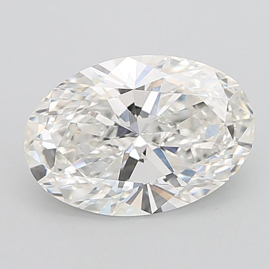 Lab-Grown Oval Diamond - 7.09 Carats, F Color, VVS2 Clarity - Certified by IGI - Report Number: LG691571325