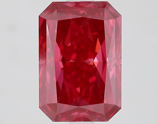 Lab-Grown Radiant Diamond - 2.54 Carats, Fancy Vivid Pink Color, VVS2 Clarity - Certified by IGI - Report Number: LG667436393