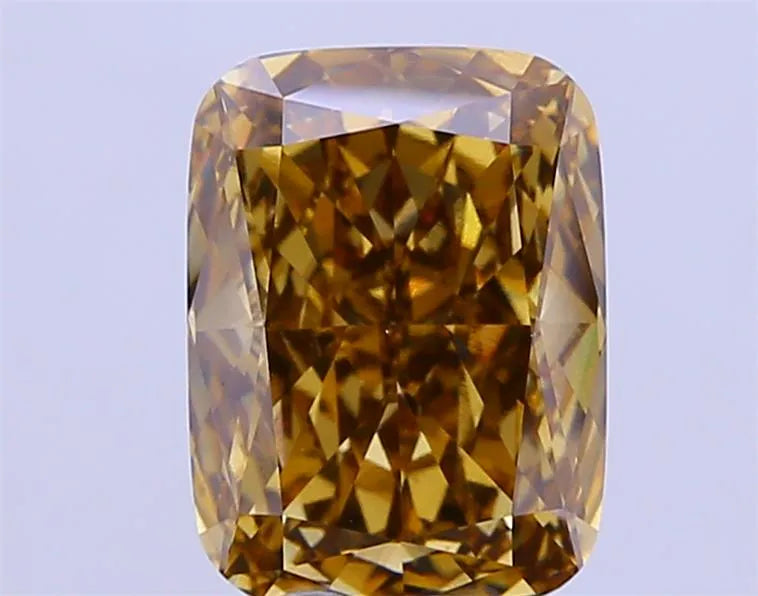 10.04ct Cushion modified Lab Grown Diamond (Colour Fancy Brown Yellow, Clarity VS1, IGI Certified)