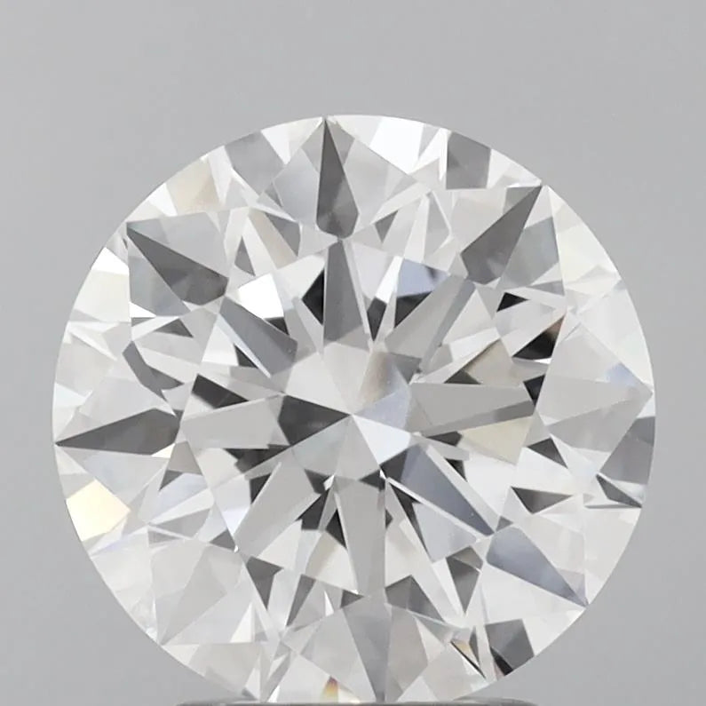 2,59 ct runder, im Labor gezüchteter Diamant (Farbe D, Reinheit VVS2, Schliff-ID, IGI-zertifiziert)