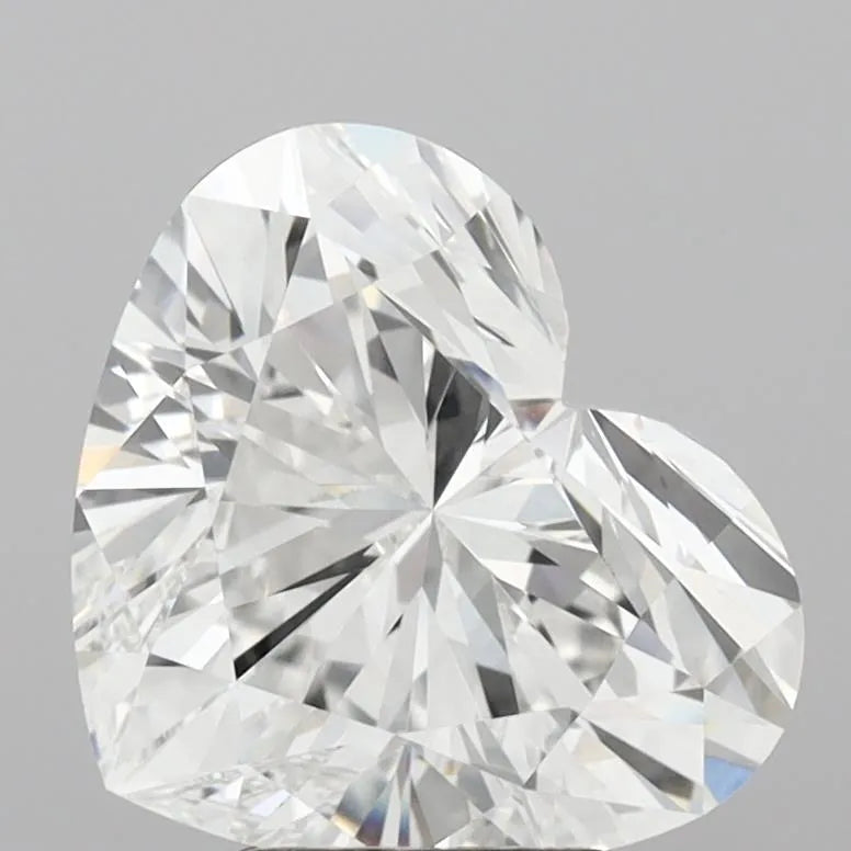 4.22ct Heart Lab Grown Diamond (Colour E, Clarity VVS2, IGI Certified)