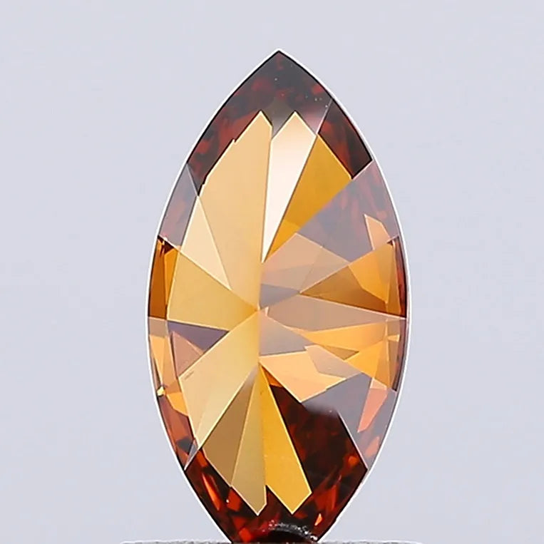 2.00ct Marquise Lab Grown Diamond (Colour Fancy Deep Orange, Clarity VVS2, IGI Certified)