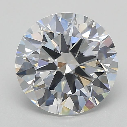 Lab-Grown Round Diamond - 3.0 Carats, E Color, VVS2 Clarity - Certified by IGI - Report Number: LG681577450