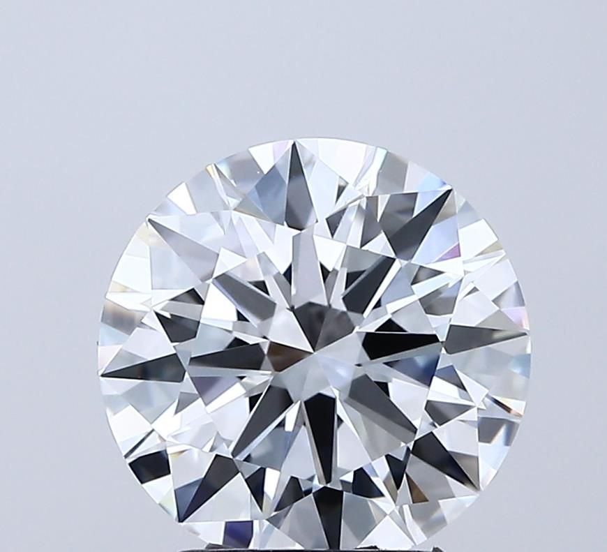 Lab-Grown Round Diamond - 3.01 Carats, E Color, VVS2 Clarity - Certified by IGI - Report Number: LG687592213