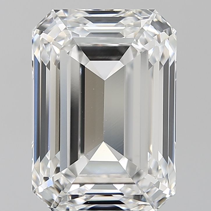 Lab-Grown Emerald Diamond - 7.02 Carats, F Color, VVS2 Clarity - Certified by IGI - Report Number: LG669458065