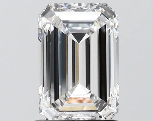 1.55ct Emerald Lab Grown Diamond (Colour D, Clarity VVS1, IGI Certified)