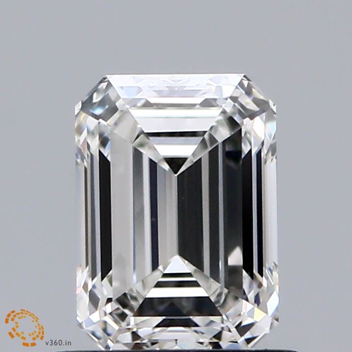 Lab-Grown Emerald Diamond - 0.97 Carats, F Color, VVS2 Clarity - Certified by IGI - Report Number: LG663412690