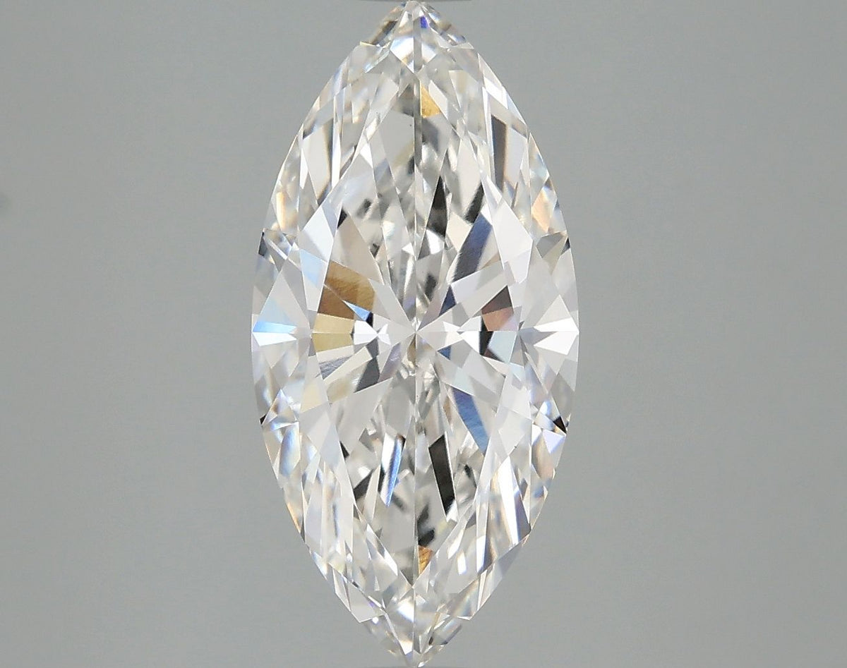 Lab-Grown Marquise Diamond - 3.01 Carats, F Color, VVS2 Clarity - Certified by IGI - Report Number: LG670461677