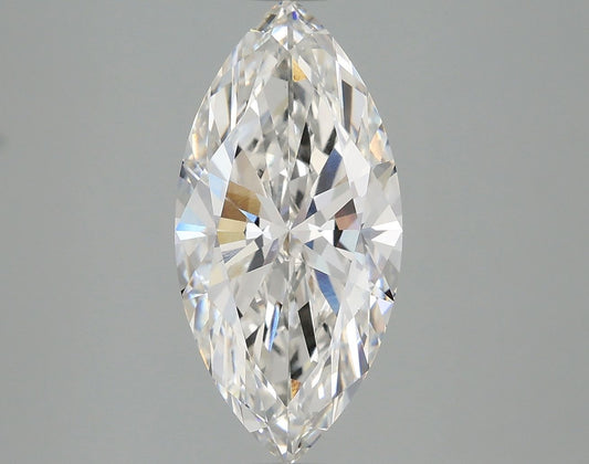 Lab-Grown Marquise Diamond - 3.01 Carats, F Color, VVS2 Clarity - Certified by IGI - Report Number: LG670461677