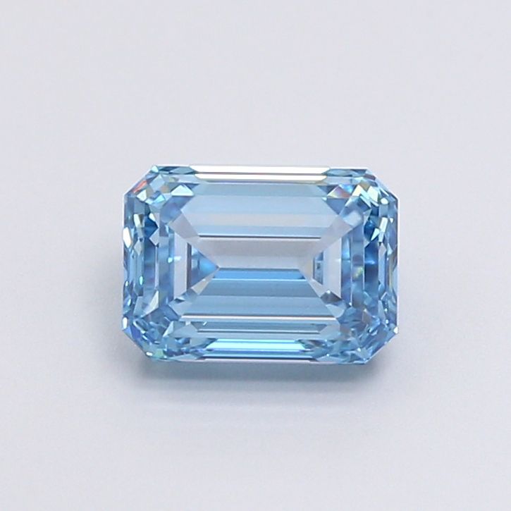 Lab-Grown Emerald Diamond - 2.0 Carats, Fancy Intense Blue Color, VVS2 Clarity - Certified by IGI - Report Number: LG603367469