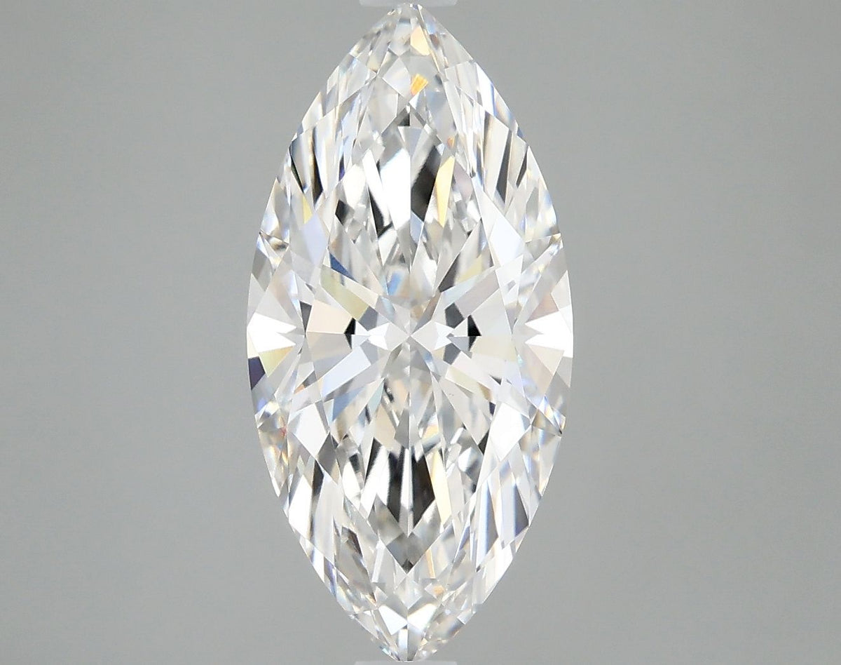 Lab-Grown Marquise Diamond - 3.03 Carats, F Color, VVS2 Clarity - Certified by IGI - Report Number: LG674533840