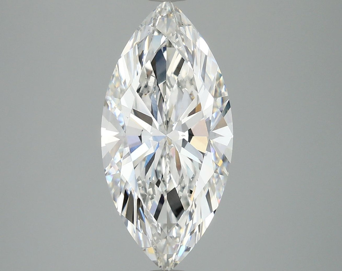 Lab-Grown Marquise Diamond - 3.01 Carats, F Color, VVS2 Clarity - Certified by IGI - Report Number: LG662449471