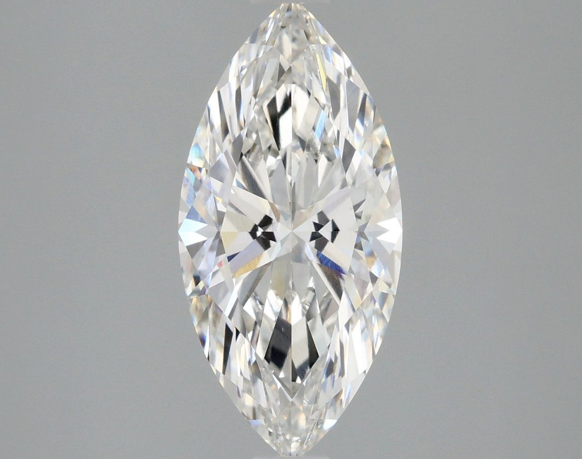 Lab-Grown Marquise Diamond - 2.55 Carats, F Color, VVS2 Clarity - Certified by IGI - Report Number: LG668427861