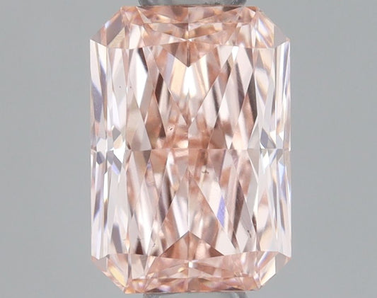 Lab-Grown Radiant Diamond - 0.55 Carats, Fancy Intense Pink Color, VS2 Clarity - Certified by IGI - Report Number: LG668417403