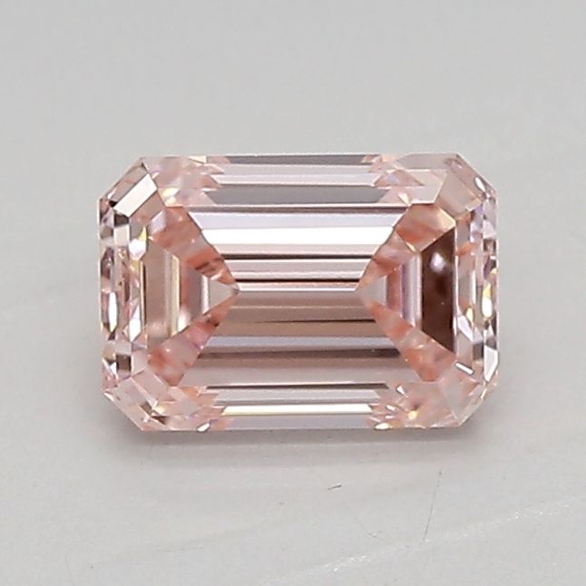 Lab-Grown Emerald Diamond - 0.75 Carats, Fancy Intense Pink Color, VVS2 Clarity - Certified by IGI - Report Number: LG607316215