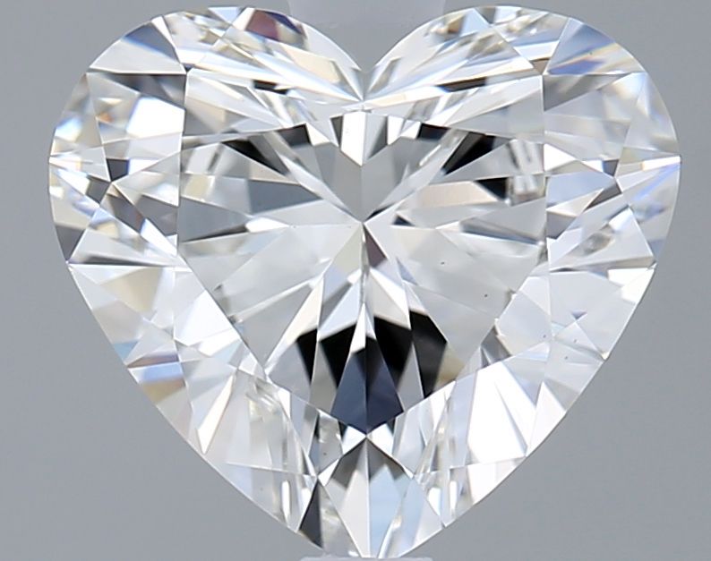 Lab-Grown Heart Diamond - 2.01 Carats, F Color, VVS2 Clarity - Certified by IGI - Report Number: LG677516830