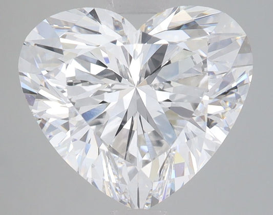 Lab-Grown Heart Diamond - 4.1 Carats, E Color, VVS2 Clarity - Certified by IGI - Report Number: LG655447870