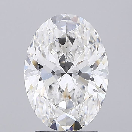 Lab-Grown Oval Diamond - 2.49 Carats, F Color, VS2 Clarity - Certified by IGI - Report Number: LG677523838