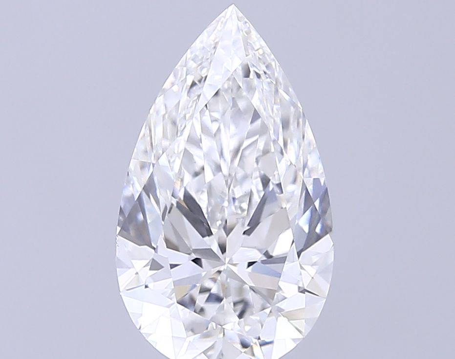 Lab-Grown Pear Diamond - 3.1 Carats, F Color, VVS2 Clarity - Certified by IGI - Report Number: LG685540009