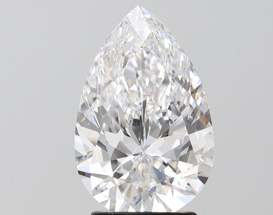 Lab-Grown Pear Diamond - 3.03 Carats, E Color, VVS2 Clarity - Certified by IGI - Report Number: LG649434240