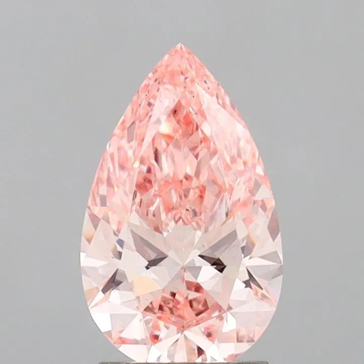 2.02ct Pear Lab Grown Diamond (Colour Fancy Intense Pink, Clarity VS2, IGI Certified)
