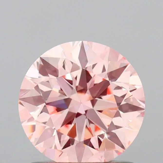 1.05ct Round Lab Grown Diamond (Colour Fancy Intense Pink, Clarity VVS2, Cut EX, IGI Certified)