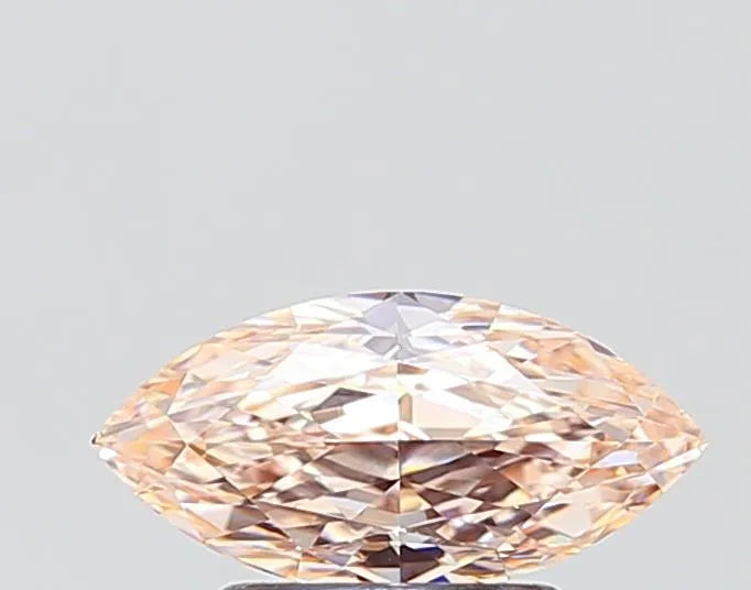 1.16ct Marquise Lab Grown Diamond (Colour Light Brown Pink, Clarity VVS2, IGI Certified)