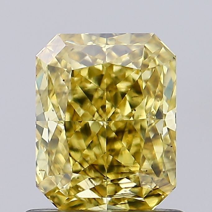 Lab-Grown Radiant Diamond - 1.08 Carats, Fancy Intense Yellow Color, SI1 Clarity - Certified by IGI - Report Number: LG629437852